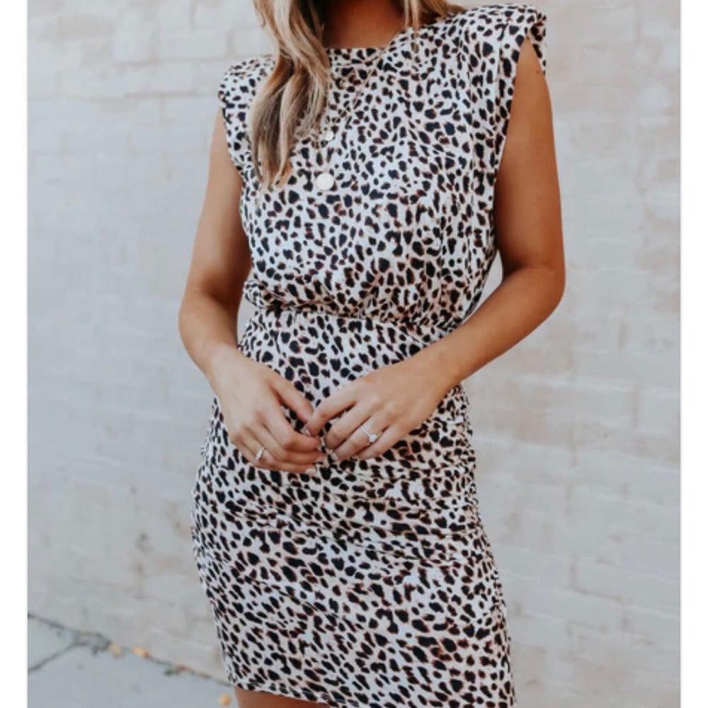 Leopard mini dress